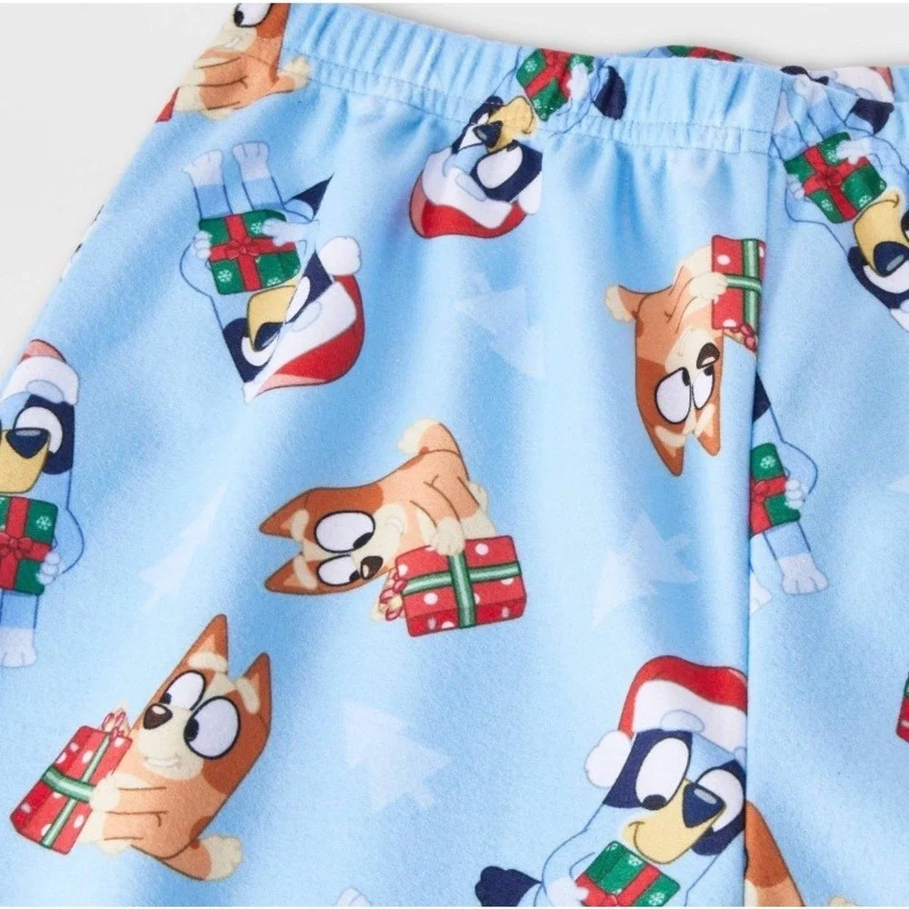 Unisex Girls/boys Bluey Christmas Holiday‎ pajamas Size Large 12-14